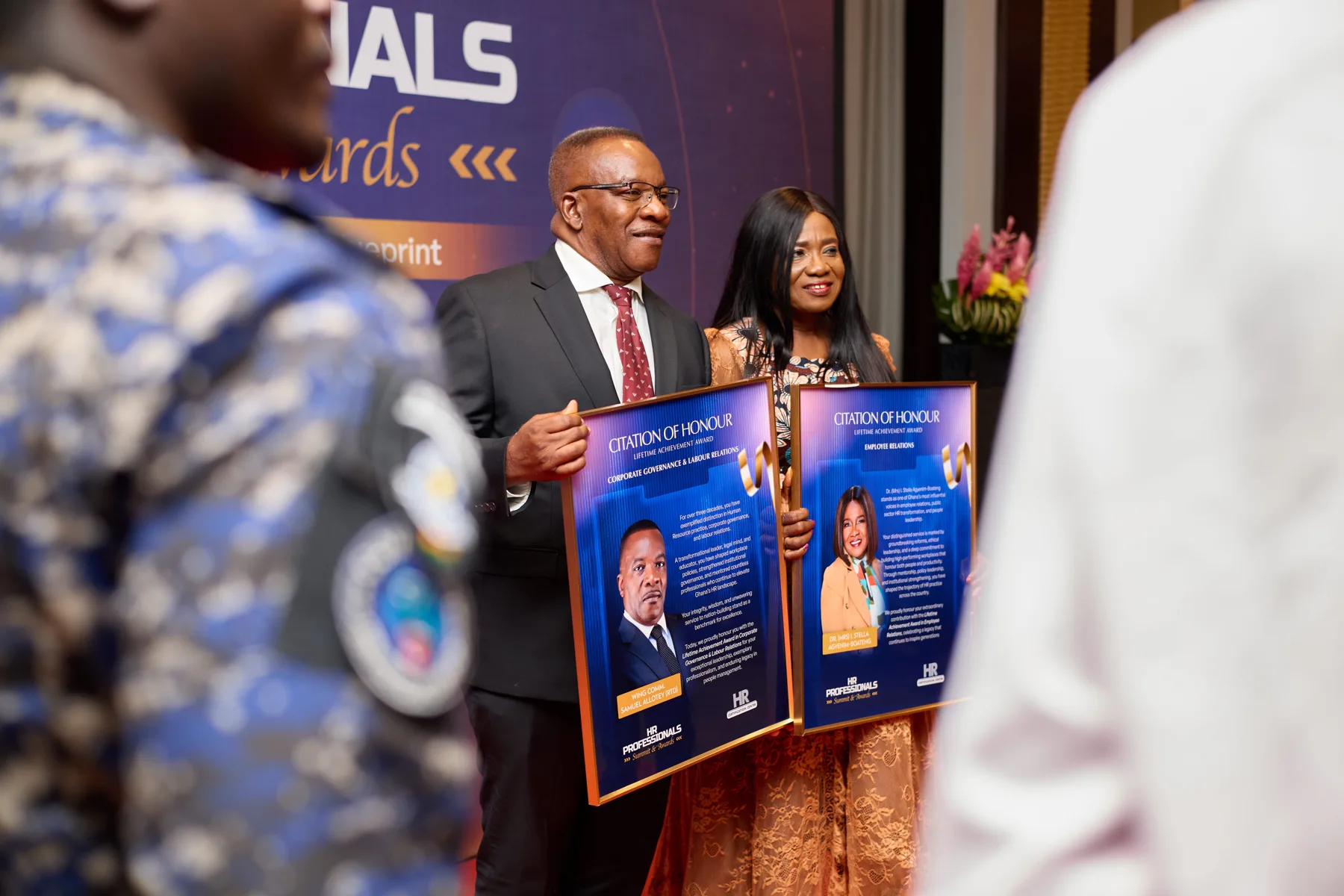 Lifetime Achievement Award honourees holding their Citations of Honour at the HR Professionals Summit & Awards